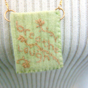 🔖 Thought pouch inspiration pendant breathe laugh